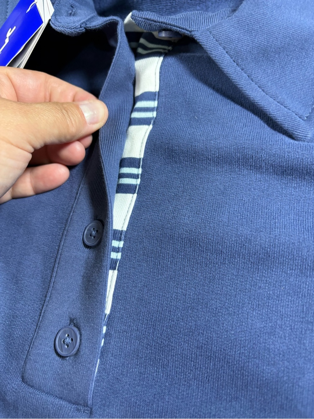 JoyLab French Terry Polo Sweatshirt XXL NWT - Picture 4 of 4